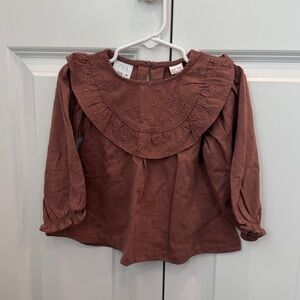 NWT Zara Baby Embroidered Shirt - 12-18m